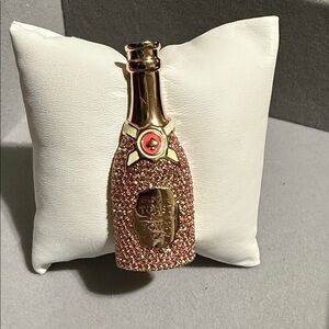 Kate Spade Gold and Pink Sparkle Champagne Brooch